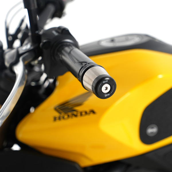 R&G Bar End Sliders for the Honda CBR250RR '17-, CB300R '18-, CB650R '19-, CBR650R '19-, CBR500R '19-, CB500F '19-, CB400X '19-, CB500X '19-